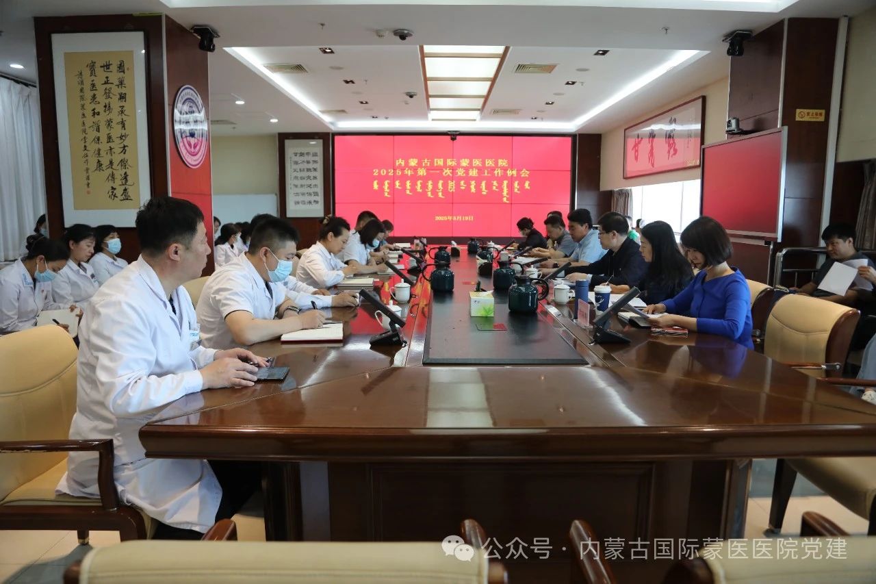 內(nèi)蒙古自治區(qū)國際蒙醫(yī)醫(yī)院黨委召開2025年第一次黨建工作例會(huì)